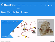 Tablet Screenshot of marbleruns.net